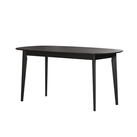Stół nierozkładany jesion czarny 160 x 90 cm Loftis