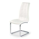 Krzesło na płozie ekoskóra białe K147