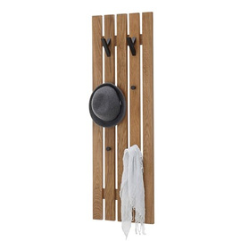 Wieszak ścienny dąb / czarny 120 cm Soline