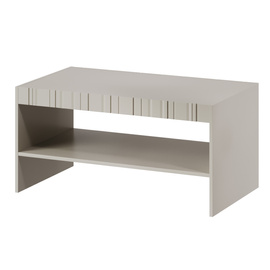 Stolik kawowy prostokątny beżowy mat 100 x 57 cm Milo