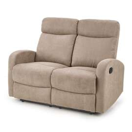 Sofa 2-osobowa z funkcją rozkładania tapicerowana beżowa Oslo 2