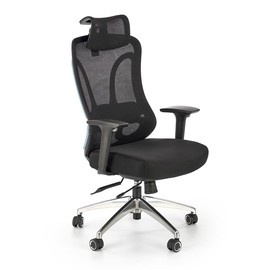 Fotel gabinetowy siatka czarny Gilberto