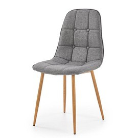 Krzesło do jadalni tapicerowane szare K316