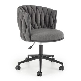 Fotel biurowy tapicerowany szary Talon