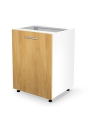Szafka dolna biała / dąb miodowy mat 60 cm Vento