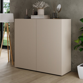 Komoda wysoka z drzwiami kaszmir mat 121 cm Corda