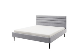 Łóżko tapicerowane szare 180x200 cm Nubo