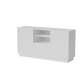 Komoda z szufladami i drzwiami biała mat 150 cm Ardea