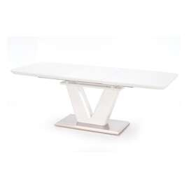 Stół rozkładany biały połysk 160 - 220 x 90 cm Mistral