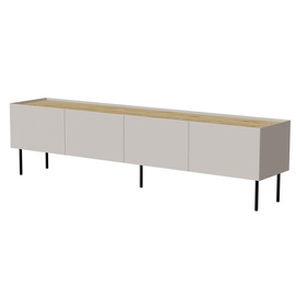 Szafka RTV beżowa / dąb mat 200 cm Olmo