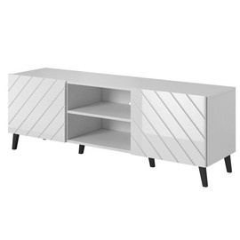 Szafka RTV biała mat / połysk 150 cm Sierra