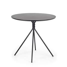 Stół okrągły czarny mat 80 cm Fondi