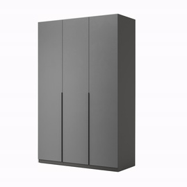 Szafa trzydrzwiowa antracyt / grafit mat 134 x 210 cm Teo
