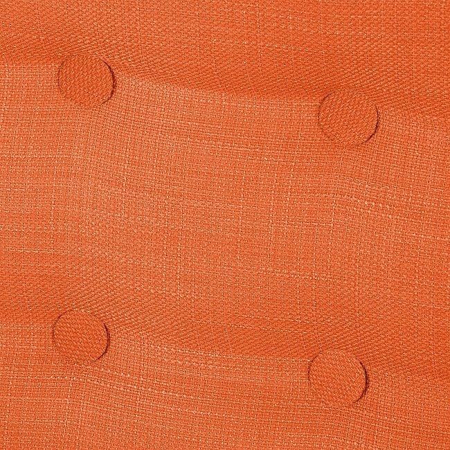 Fotel tapicerowany Tana pomarańczowy, nóżki ciemny brąz