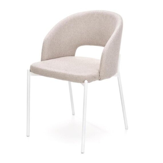 Krzesło tapicerowane K486, beżowe