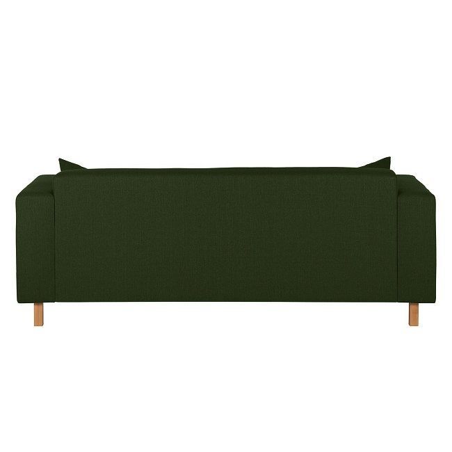 Sofa tapicerowana Sampras 3 osobowa, zielony, nóżki natura
