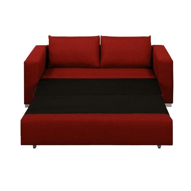 Sofa z funkcją spania Derry 170 cm, czerwona