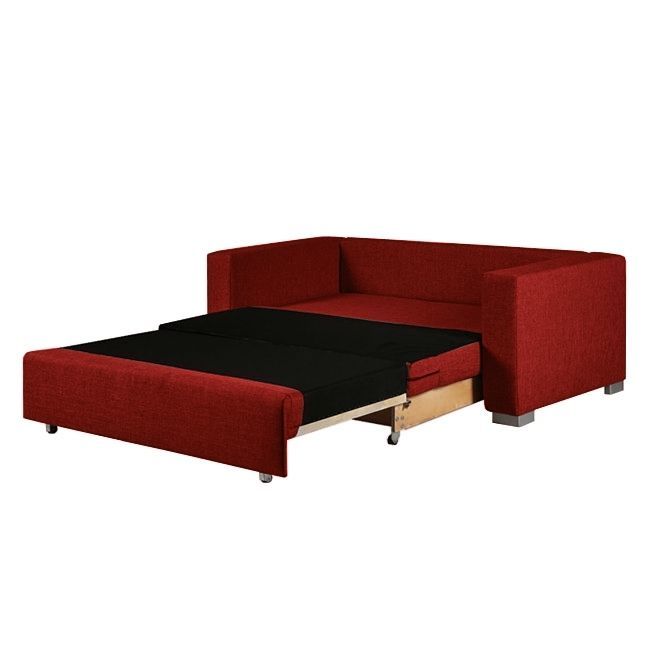 Sofa z funkcją spania Derry 170 cm, czerwona