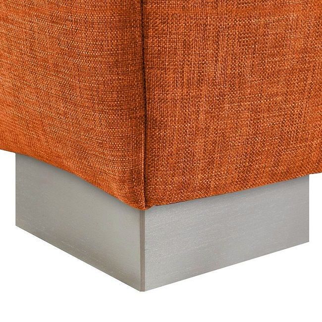 Sofa z funkcją spania Derry 170 cm, pomarańczowa