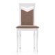 Krzesło Citrone, drewno lite bukowe białe, tkanina Inari 23 beżowa